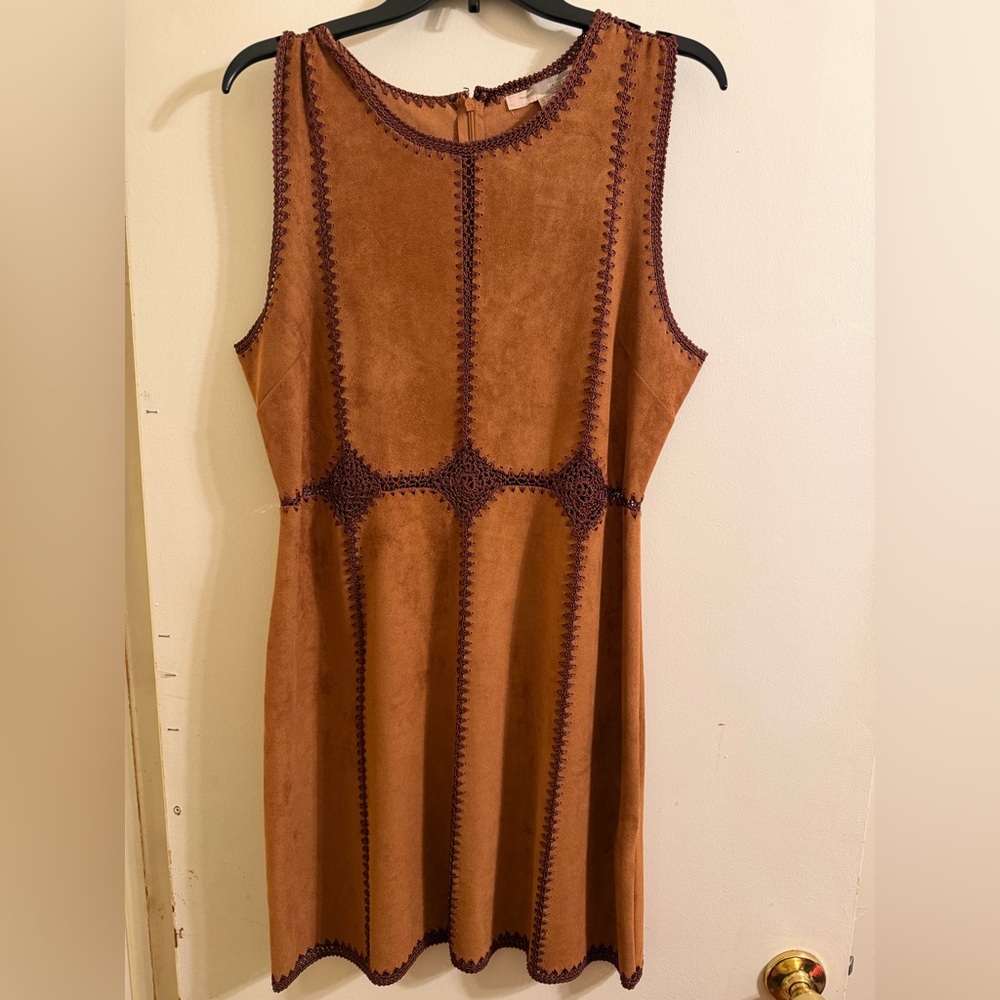 Brown Sleeveless Midi Dress - never worn - boho style